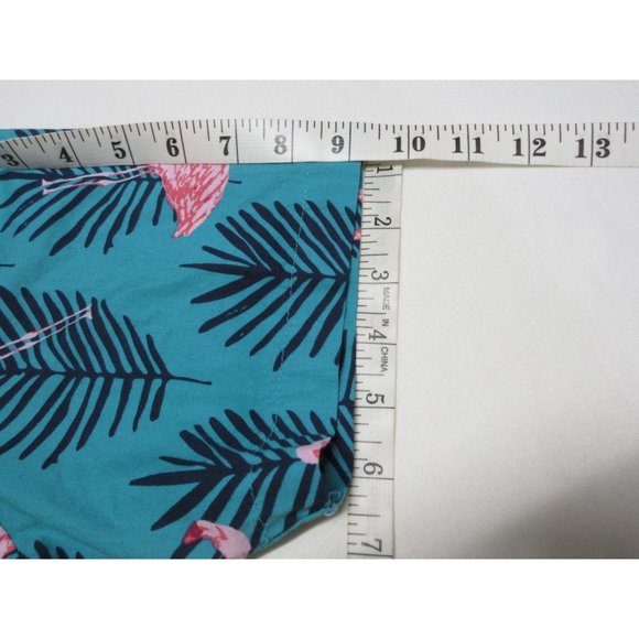 Ocean Current men's pink flamingo short sleeve button down shirt, M - Picture 10 of 10